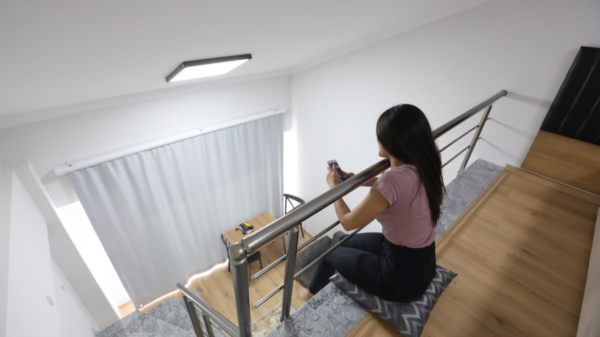 Modern Terrace Loft oda görünümü